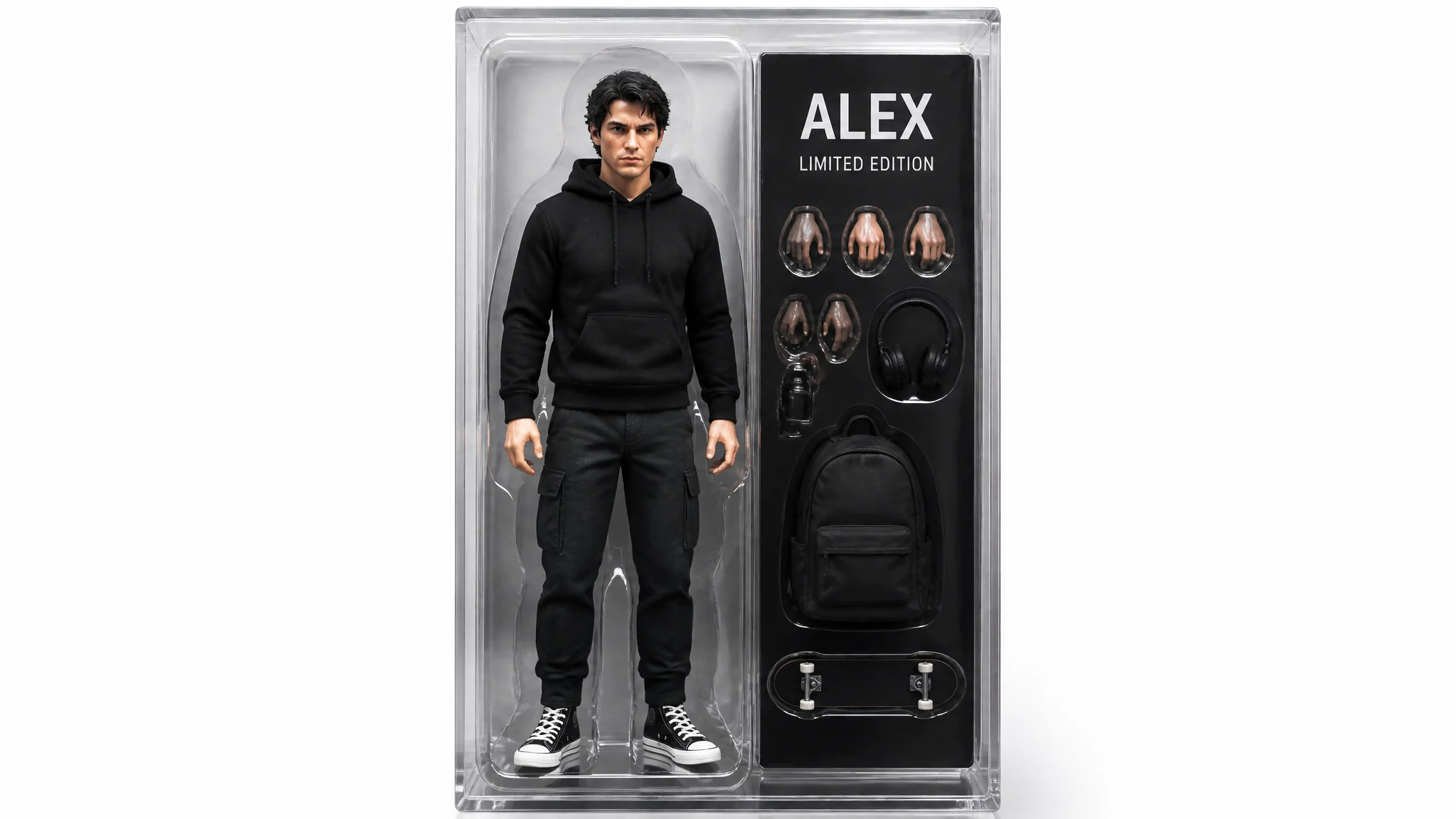 Prompt Gemini AI Miniatur Action Figure Super Detail